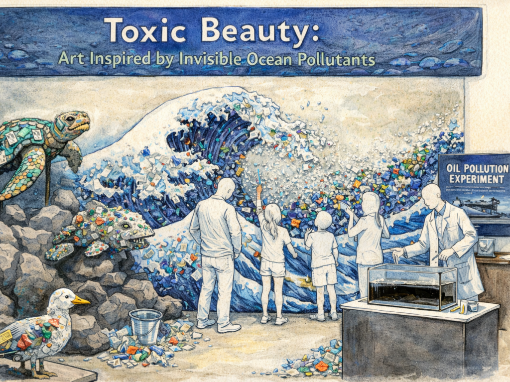 Toxic Beauty: Art Inspired by Invisible Ocean Pollutants