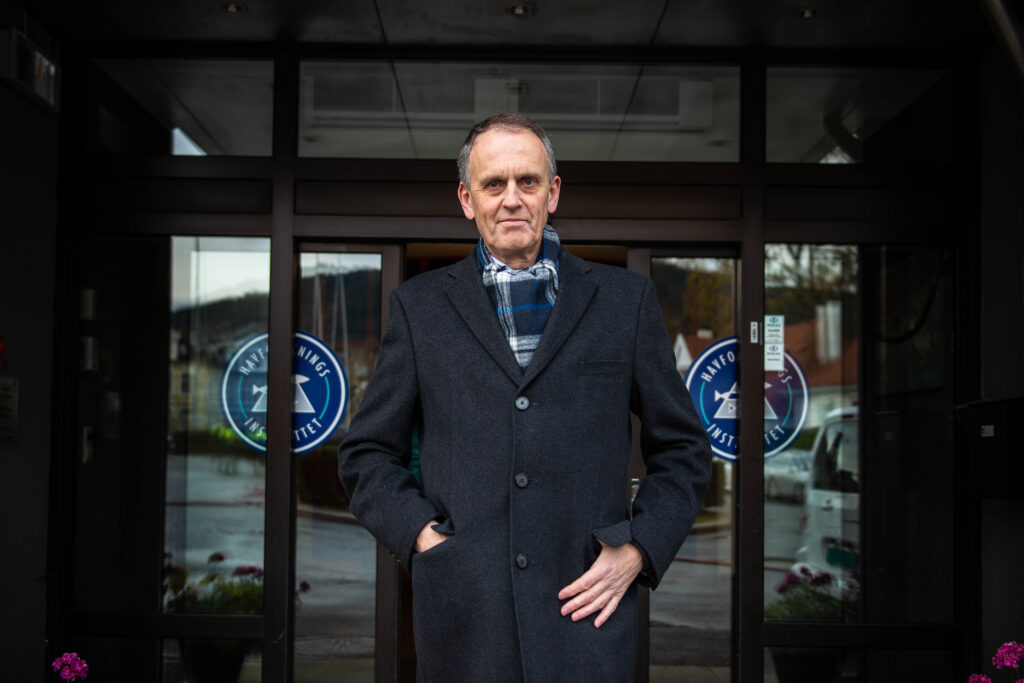 Peter Haugan står i døren på Havforskningsinstituttet.