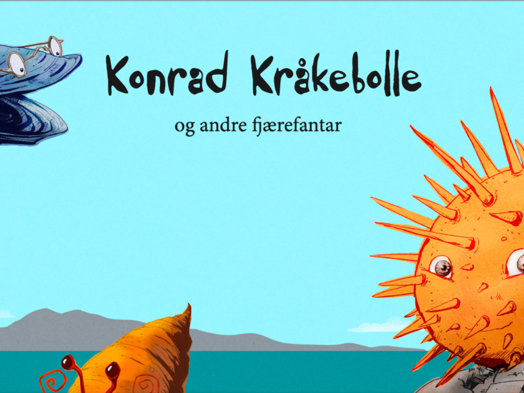 Møt Konrad Kråkebolle og andre festlege dyr i fjæra.